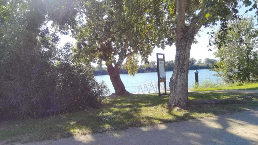 La Caseta Del Canal zona verde y río